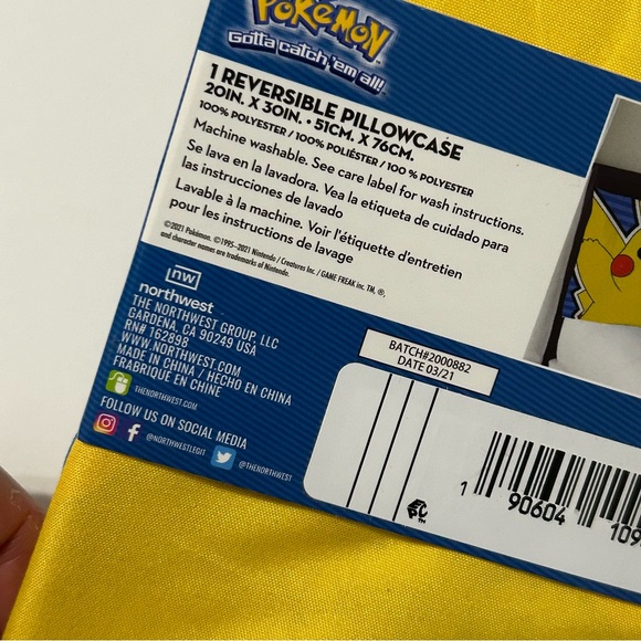 Pokemon Reversible Single Pillowcase - Picture 4 of 8